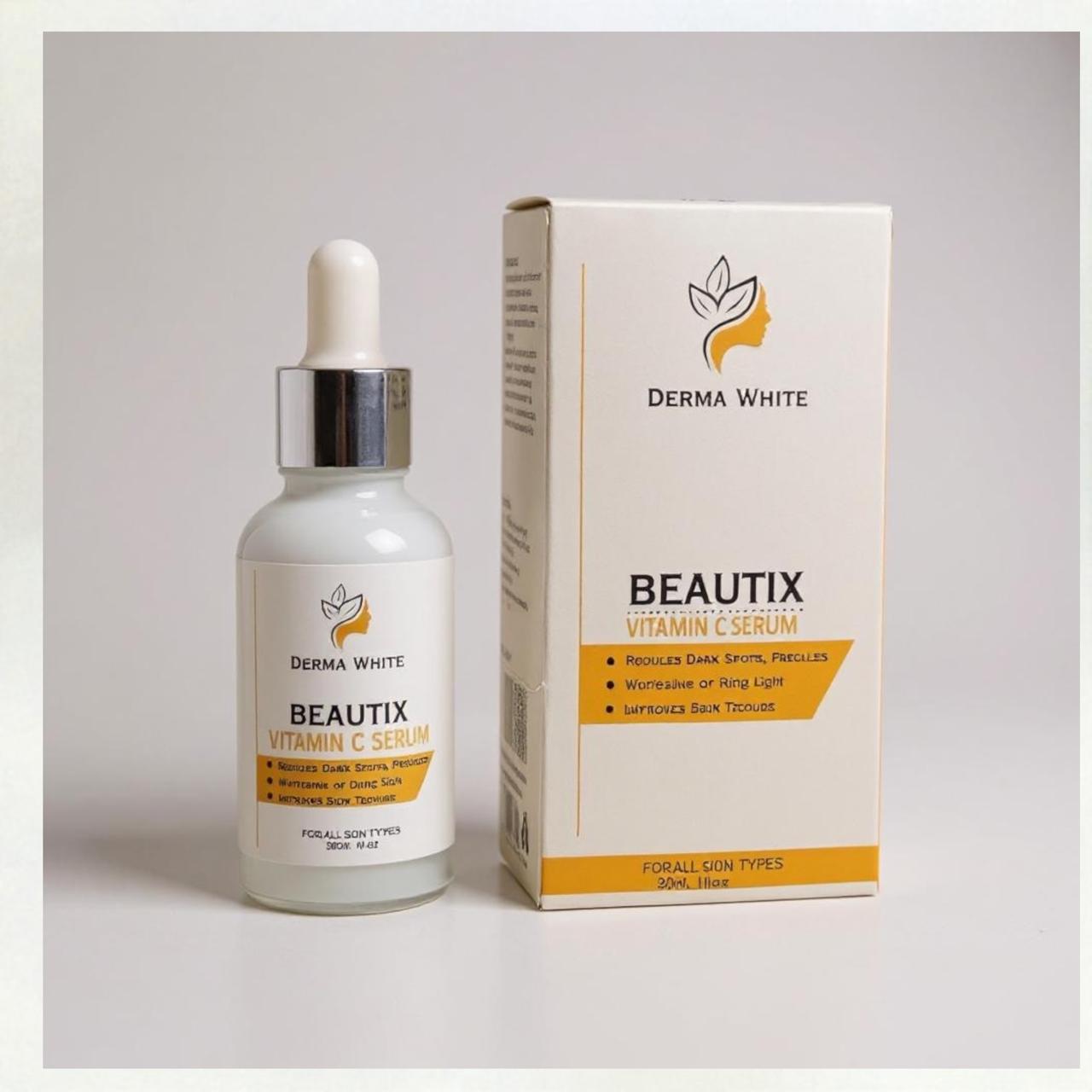 Beautix Vitamin C Serum by Derma White 30ml Revives Dull Skin & Reduces Fine Lines